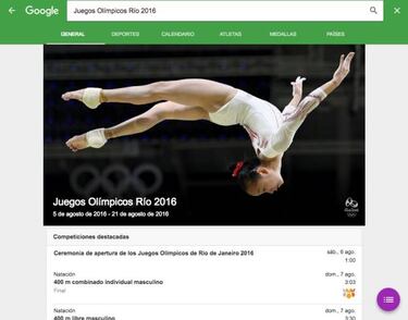 Descubre el calendario de Río 2016 de cada país, deporte o atleta