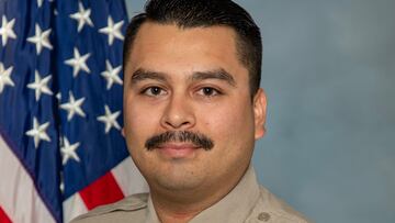 Andrew Nuñez, alguacil de San Bernardino, California, que perdió la vida tras atender a un llamado de violencia doméstica.