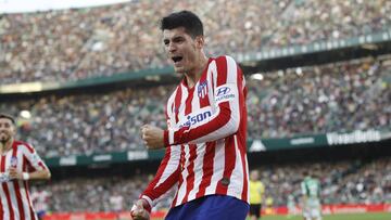 Remate de tacón de Morata  dentro del área pequeña y al que el portero, a pesar de tocar el esférico, no logra parar y sentencia el encuentro para el Atlético.