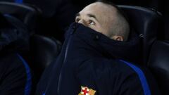 Iniesta ya acumula 55 días sin jugar un partido entero