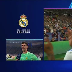 El 'recado' final de Courtois a la afici¨®n del Atleti tras la 14