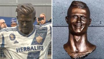 Los Galaxy presentan una estatua de Beckham... ¿dará que hablar tanto como el busto de Cristiano?