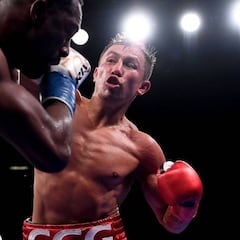 Golovkin exhibió pegada ante Rolls para retar a Canelo