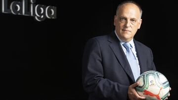 Javier Tebas volvió a cargar contra la RFEF en una entrevista a France Football.