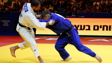 Ilker Gulduren y Antonio Esposito durante los Europeos de Judo de 2018.
