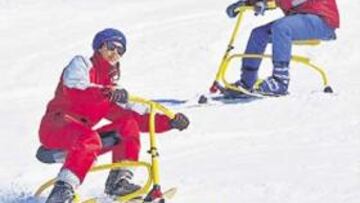<b>OTRAS SENSACIONES. </b>El skibike podrá probarse en la pista de esquí.
