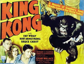 Cartle promocional de King Kong (1933).