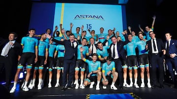 Acto de presentaci&oacute;n del equipo Astana en Calpe.