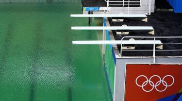 Poolgate continues as green water begins emitting foul smell