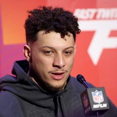 How many times has Patrick Mahomes played in the Super Bowl? How many rings has he won?