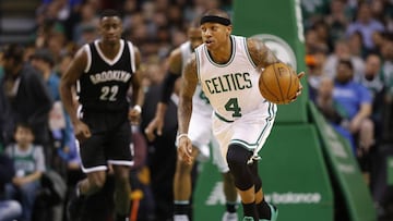 Isaiah Thomas, durante un partido de la NBA.