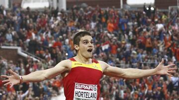 Hortelano acudió al estadio Olímpico a "visualizar" el 200