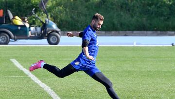 06/02/24 LEO BAPTISTAO DURANTE UN ENTRENAMIENTO DE LA UD ALMERIA