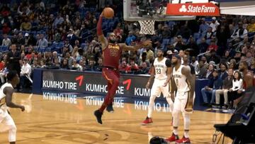 Tembló toda la canasta: el brutal mate del rey LeBron James