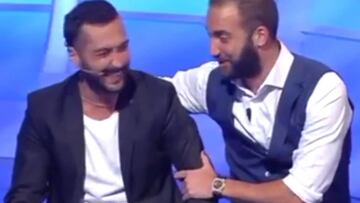 Gonzalo Higua&iacute;n con un seguidor suyo y de la Juventus en la sorpresa que le dio en el programa de televisi&oacute;n italiano &quot;C&#039;e posta per te&quot;