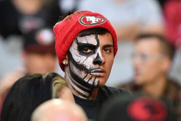 Un seguidor durante el partido Arizona Cardinals - San Francisco 49ers.