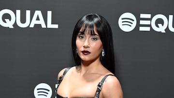 Aitana Oca?a posa en la alfombra roja de segunda edici¨®n de la gala ben¨¦fica en apoyo a las mujeres en la industria.