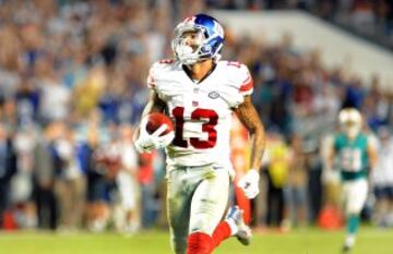Y para empezar el ¨²ltimo cuarto, otra incre¨ªble conexi¨®n Manning-Beckham, esta vez un pase profundo de 84 yardas que se tradujo en el segundo touchdown del wide receiver y el cuarto del quarterback. Beckham fue el m¨¢ximo receptor de los Giants con 166 yardas en 7 recepciones.