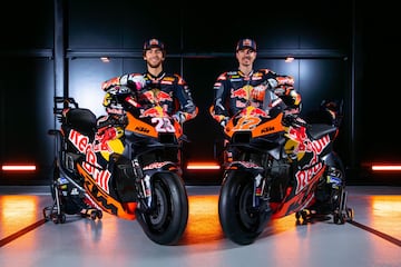 Enea Bastianini y Maverick Vi?ales, con sus nuevas KTM.