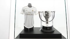 Real Madrid's league trophy No.34 now housed at the Bernabéu