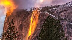 La Cascada de fuego de Yosemite, así es el trampantojo más bonito de la naturaleza que solo ocurre una vez al año