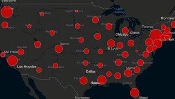 La crisis de coronavirus ha ido a la alza en la Uni&oacute;n Americana, que hasta el &uacute;ltimo corte, registra m&aacute;s de 15,000 casos positivos por COVID-19.