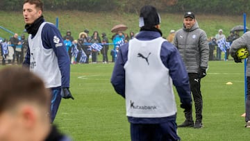 Coudet en un entrenamiento de esta semana.