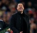 Hubo ‘Cholina’ de Simeone tras acabar el partido ante el Barça