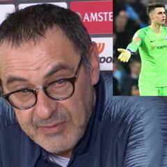 Sarri sobre el lío con Kepa: "Le ha venido bien al grupo"