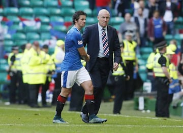 Rangers manager Mark Warburton decided to send Barton home from training this week.