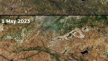 AEMET comparte la deprimente imagen de Espa?a captada por Copernicus