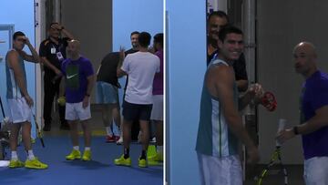 Alcaraz la ‘lía’ antes de jugar contra Djokovic