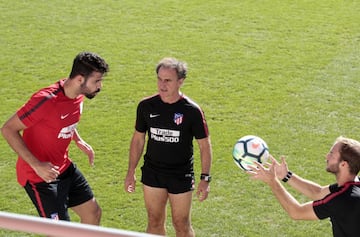 Diego Costa está trabajando muy duro a las órdenes del Profe Ortega para volver lo antes posible al estado de forma ideal para Simeone.