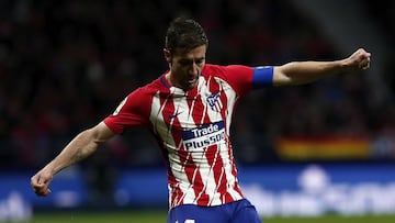 El centrocampista del Atl&eacute;tico de Madrid, Gabi, durante un partido.