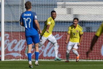 Imágenes del partido entre Colombia y Eslovaquia por los octavos de final del Mundial Sub 20 en el estadio San Juan del Bicentenario.