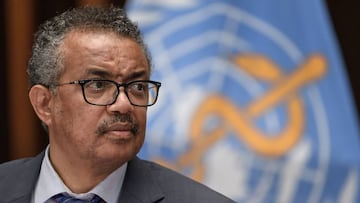 World Health Organization (WHO) Director-General Tedros Adhanom Ghebreyesus attends a press conference organised by the Geneva Association of United Nations Correspondents (ACANU) amid the COVID-19 outbreak, caused by the novel coronavirus, on July 3, 202