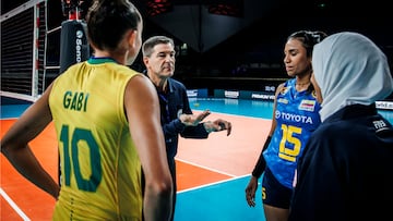 Colombia - Brasil en el Campeonato Mundial de Voleibol Femenino