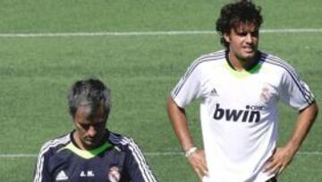 Mourinho abandonó el entrenamiento antes de tiempo.