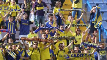 Seguidores del Cádiz.