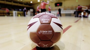 Imagen de un balón de balonmano.