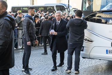 La llegada del Real Madrid a Leipzig