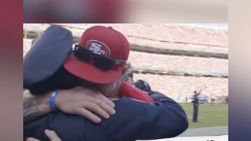 Fateful reunion: Ricky Pearsall meets the heroic policewoman who saved his life.