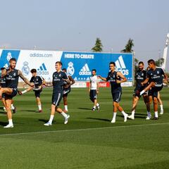 El Real Madrid se ejercita con todos de cara a San Mamés