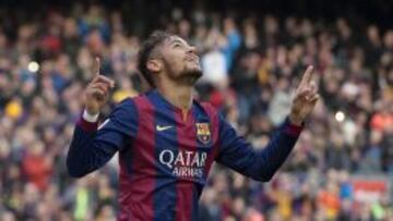 Neymar celebra un tanto