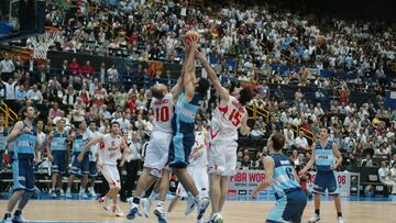 España y Argentina, durante el Mundial 2006