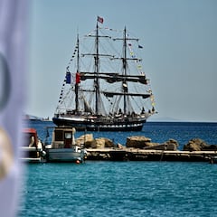 Así es el Belem, el velero con más de 120 años que transporta la llama olímpica hasta Francia