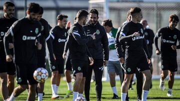 Entrenamiento del Sporting de Portugal.