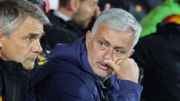 Monza (Italy), 03/05/2023.- AS Roma's coach Jose Mourinho before the Italian Serie A soccer match between AC Monza and AS Roma, in Monza, Italy, 03 May 2023. (Italia) EFE/EPA/Roberto Bregani
