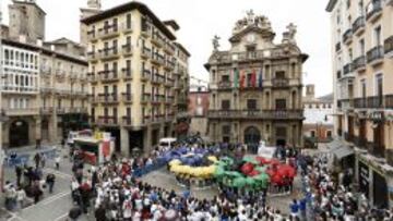 PAMPLONA. Un millar de personas mostraron su apoyo a M2020.