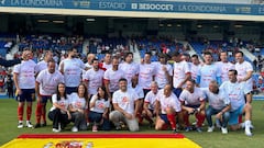 El emotivo saque de honor en el ‘Partido de Leyendas’